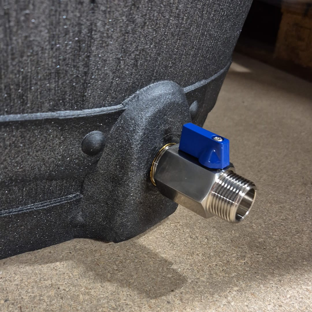 FrozenTubs RVS Tussenkraan 3/4" – Open/Dicht Afsluitkraan